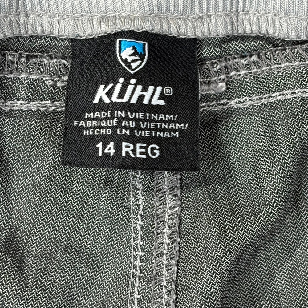 Kuhl Splash Roll-Up Hiking Pants Blue Grey Herringbone Womens 14‎ Reg 6272 - Picture 8 of 12